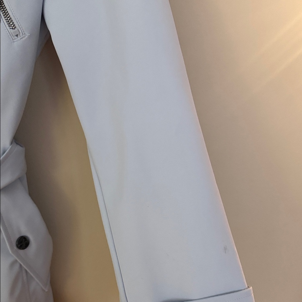 💙Nautica Women's Powder Blue Trench Coat- Size M - Picture 6 of 14